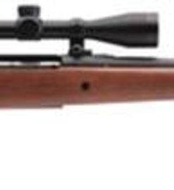 Savage Axis II XP Hardwood, 243 Win, 22" Barrel, Black Color, Brown Hardwood, Accutrigger, 4Rd, Detachable Box Magazine