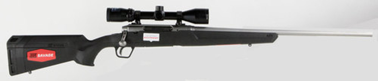 Savage Axis II XP 223 Remington/5.56 NATO, With 3X9X40 Scope, 22" Barrel, Stainless Steel,, , Synthetic, Black, 4 rd Savage Axis II XP 223 Remington/5.56 NATO, With 3X9X40 Scope, 22" Barrel, Stainless Steel,, , Synthetic, Black, 4 rd