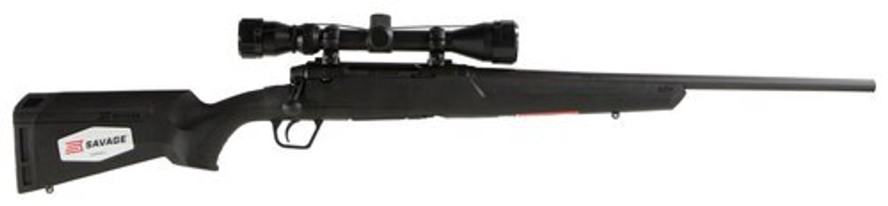 Savage Axis XP Compact, 7MM-08, 20" Barrel, Black Color, Black Polymer Stock, Weaver 3-9x40 Scope, 4Rd, Detachable Box Magazine Savage Axis XP Compact, 7MM-08, 20" Barrel, Black Color, Black Polymer Stock, Weaver 3-9x40 Scope, 4Rd, Detachable Box Magazine