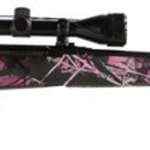Savage Axis XP Camo Compact, 7MM-08, 20" Barrel, Black Color, Muddy Girl Camo Polymer Stock, Weaver 3-9x40 Scope, 4Rd, Detachable Box Magazine