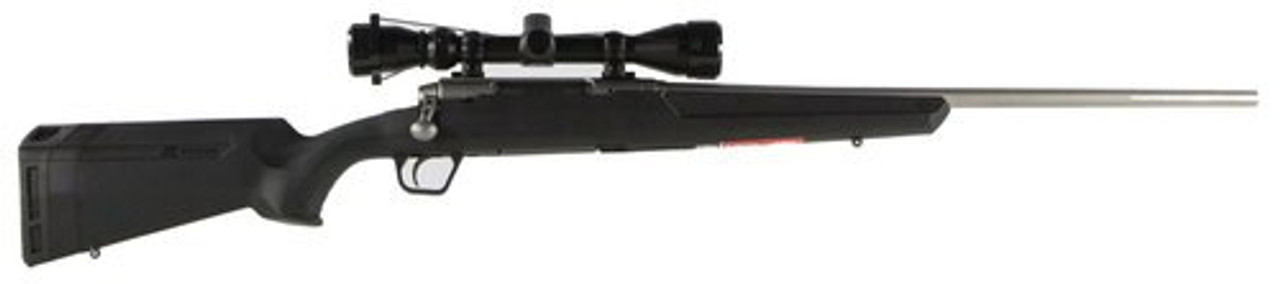 Savage Axis XP .243 Winchester, With 3X9X40 Scope, 22" Barrel, Stainless Steel,, , Synthetic, Black, 4 rd Savage Axis XP .243 Winchester, With 3X9X40 Scope, 22" Barrel, Stainless Steel,, , Synthetic, Black, 4 rd
