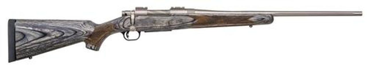 Mossberg Patriot Bolt 308 Win/7.62 NATO 22" Barrel, Laminate Gray Stock Silver, 5rd Mossberg Patriot Bolt 308 Win/7.62 NATO 22" Barrel, Laminate Gray Stock Silver, 5rd