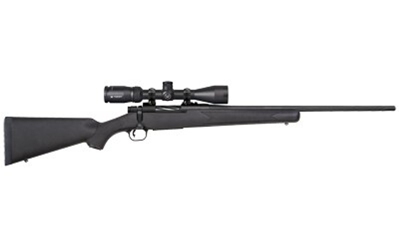 Mossberg Patriot .22-250 Rem, 22" Barrel, 3-9x40mm Vortex Crossfire II, Black Stock, Blued, 5rd Mossberg Patriot .22-250 Rem, 22" Barrel, 3-9x40mm Vortex Crossfire II, Black Stock, Blued, 5rd