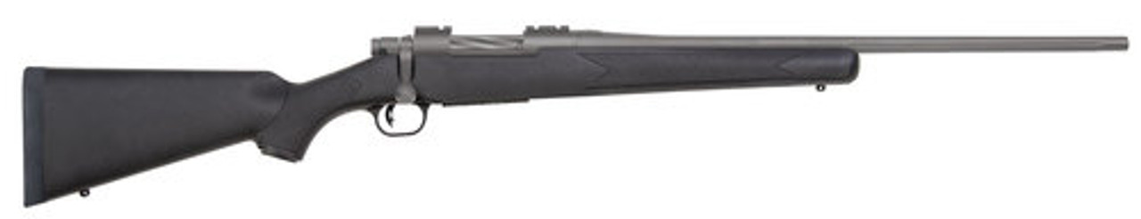 Mossberg Patriot .22-250 Rem, 22" Barrel, Synthetic Black Stock, Stainless Steel Cerakote, 5rd Mossberg Patriot .22-250 Rem, 22" Barrel, Synthetic Black Stock, Stainless Steel Cerakote, 5rd