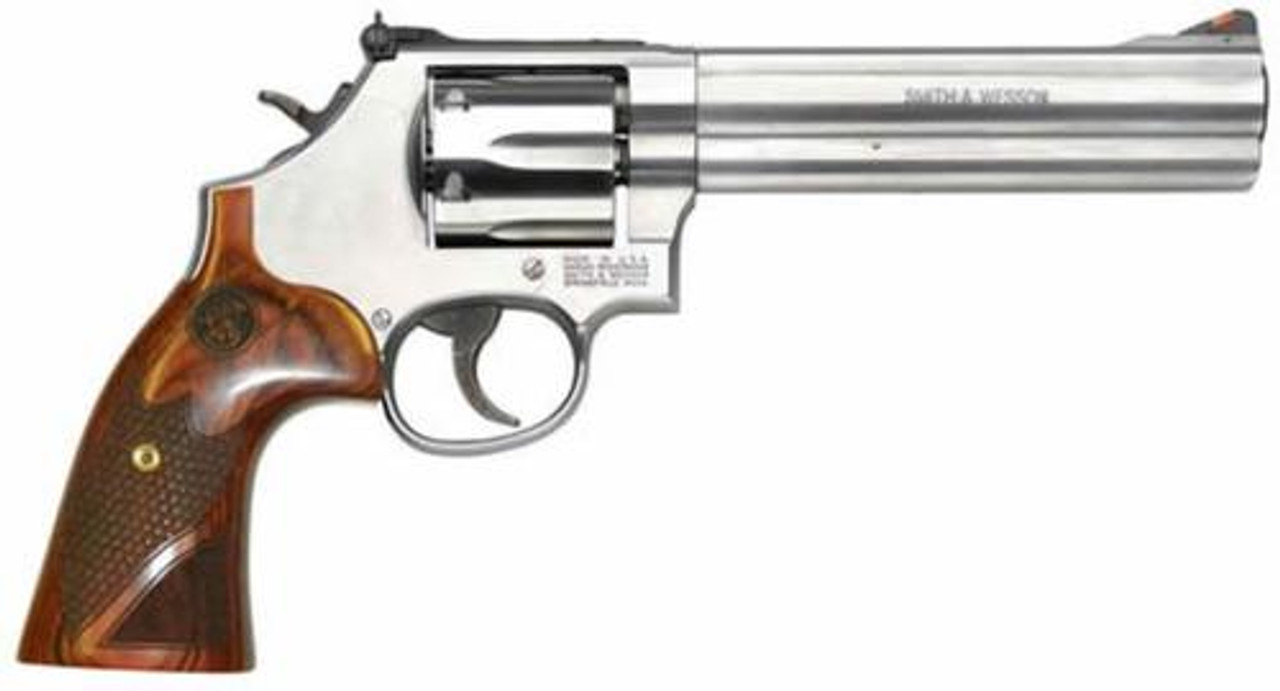 Smith & Wesson 629 Deluxe 44 Magnum / .44 Special, 6.5", Wood Grips, Stainless Smith & Wesson 629 Deluxe 44 Magnum / .44 Special, 6.5", Wood Grips, Stainless