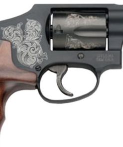 Smith & Wesson SW Model 442 38 SPL 1 7/8" Snub Nose Barrel, Engraved Black & Grip, 5 Shot