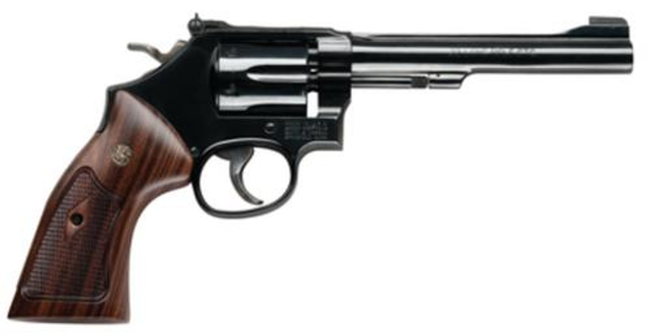 Smith & Wesson 48 Classic 22 Magnum 6 Inch Blued Barrel Wood Grips 6 Round Smith & Wesson 48 Classic 22 Magnum 6 Inch Blued Barrel Wood Grips 6 Round