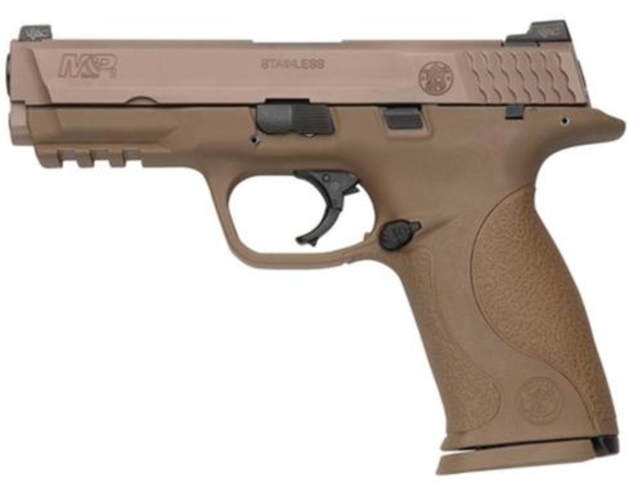 Smith & Wesson S&W M&P9 VTAC Viking Tactics Pistol, 9mm, Dark Earth, Trijicon/Fiber Optic Sights Smith & Wesson S&W M&P9 VTAC Viking Tactics Pistol, 9mm, Dark Earth, Trijicon/Fiber Optic Sights