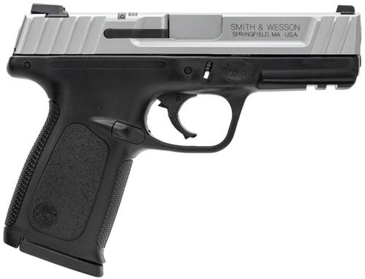 Smith & Wesson SD9 VE 9mm, 4" Barrel, Two-Tone Finish, Self Defense Trigger, 17rd Smith & Wesson SD9 VE 9mm, 4" Barrel, Two-Tone Finish, Self Defense Trigger, 17rd