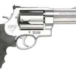 Smith & Wesson 460XVR 460 S&W, 5" Barrel,Stainless Steel Frame, Satin Stainless Finish, Adjustable rear Sight, Rubber Grip, 5 Rounds