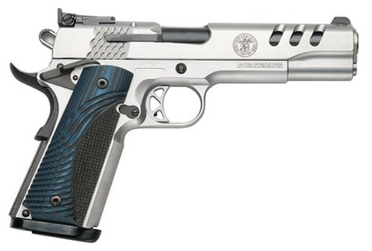 Smith & Wesson 1911 Custom Performance Center 45 ACP 5" SS Throated Barrel G10 Custom Grip Smith & Wesson 1911 Custom Performance Center 45 ACP 5" SS Throated Barrel G10 Custom Grip