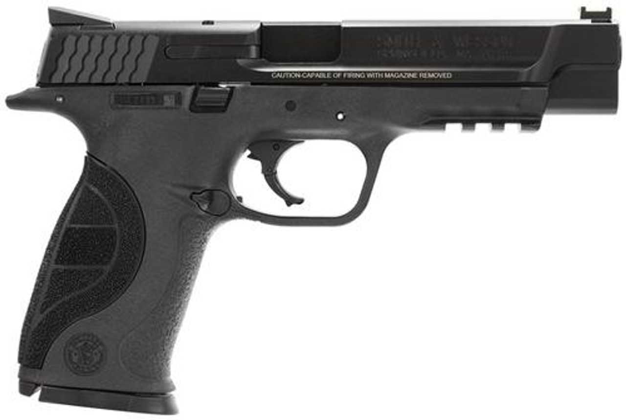 Smith & Wesson M&P 9 Pro Series 9mm 5" Barrel, Fiber Optic Sights 17 Rd Mag Smith & Wesson M&P 9 Pro Series 9mm 5" Barrel, Fiber Optic Sights 17 Rd Mag