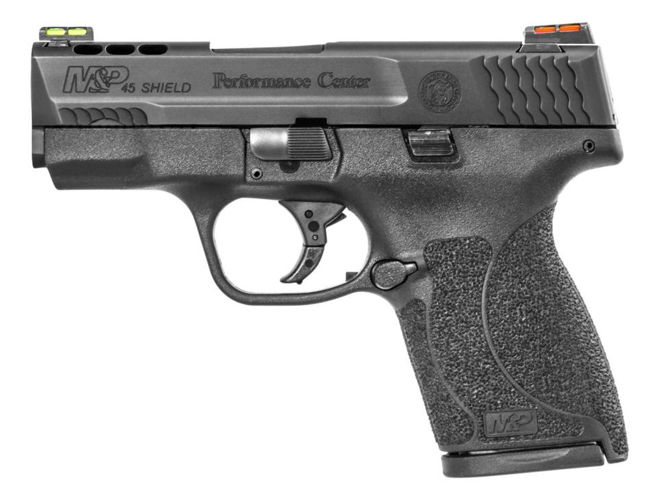 Smith & Wesson M&P45 Shield 45 ACP 3.3" Ported Barrel Hi-Viz Sights Smith & Wesson M&P45 Shield 45 ACP 3.3" Ported Barrel Hi-Viz Sights