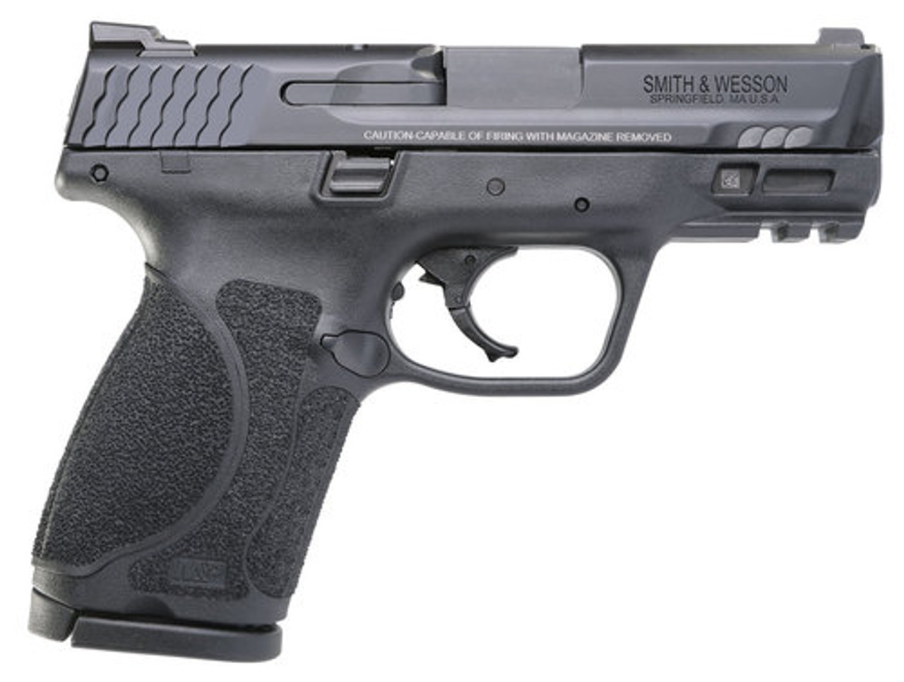 Smith & Wesson, M&P 2.0, Striker Fired, Compact 9MM, 3.6" Barr Black, 15Rd, 2 Mags, Fixed Sights Smith & Wesson, M&P 2.0, Striker Fired, Compact 9MM, 3.6" Barr Black, 15Rd, 2 Mags, Fixed Sights