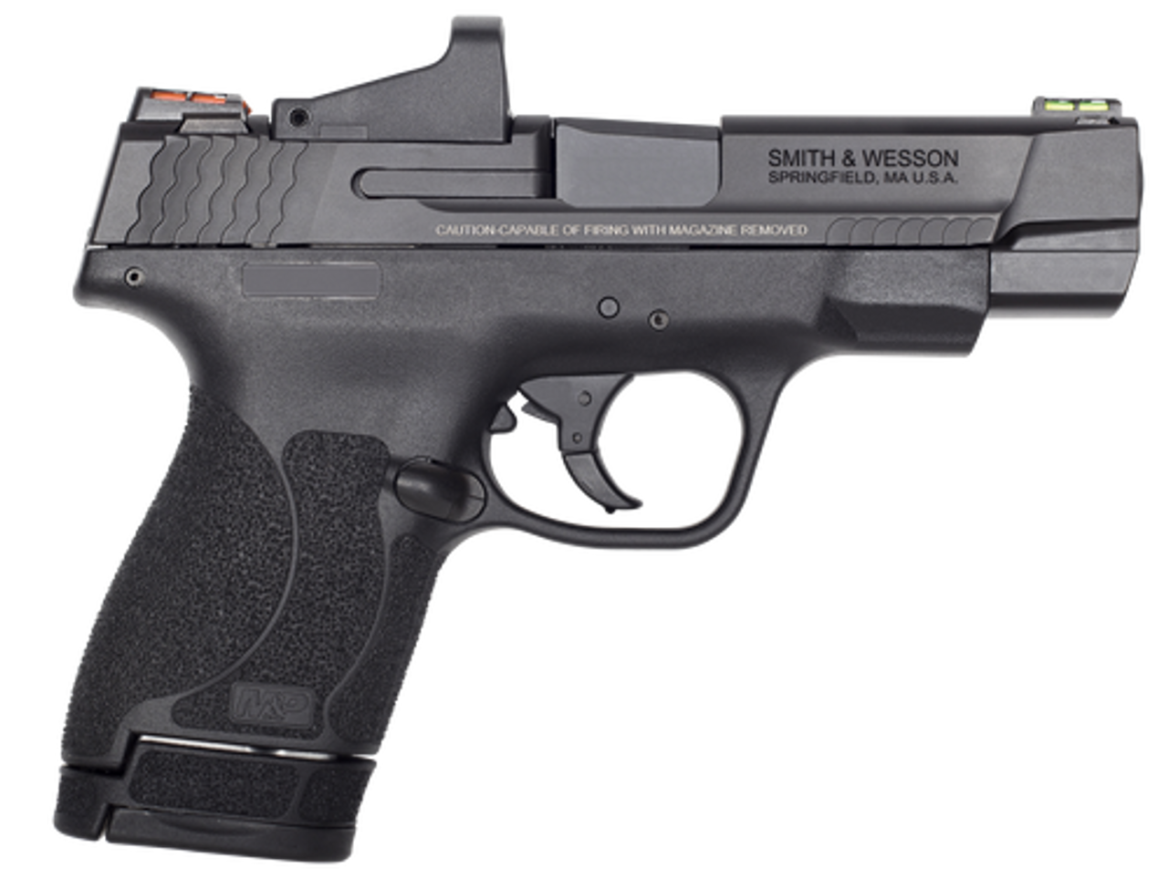 Smith & Wesson Shield M2.0 Performance Center 9mm Double 4" Barrel, Black Polymer Grip/Frame Black Armornite Stainless Steel Slide, 7rd/8rd Smith & Wesson Shield M2.0 Performance Center 9mm Double 4" Barrel, Black Polymer Grip/Frame Black Armornite Stainless Steel Slide, 7rd/8rd