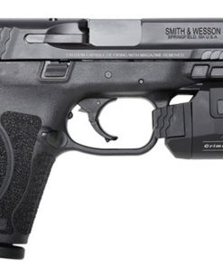 Smith & Wesson M&P M2.0 Compact, 9mm, 4", 15rd, Crimson Trace Rail Master, Manual Safety, Black