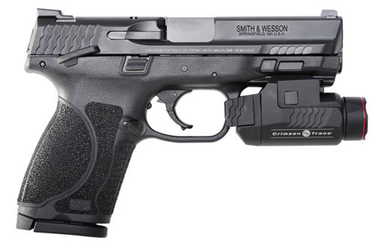 Smith & Wesson M&P M2.0 Compact, 9mm, 4", 15rd, Crimson Trace Rail Master, Black Smith & Wesson M&P M2.0 Compact, 9mm, 4", 15rd, Crimson Trace Rail Master, Black