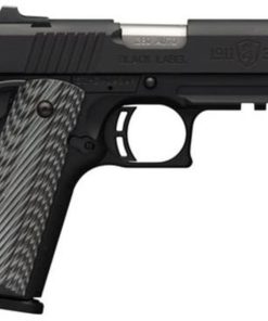 Browning 1911-380 .380 ACP, 3.62", Black/Gray G10 Grip, Black Stainless Steel,, rd , 8 rd
