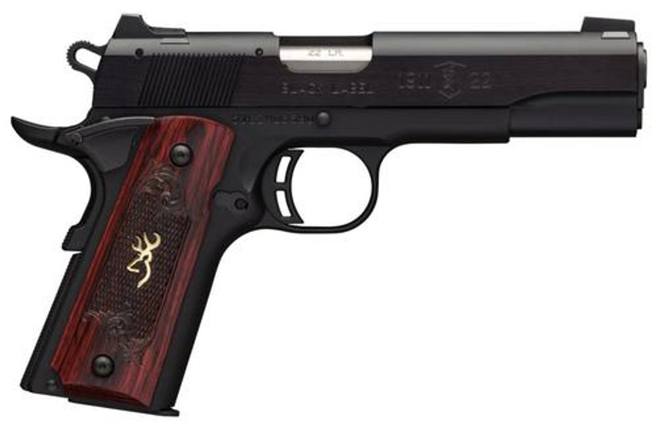 Browning Black Label Medallion 1911, 22LR, 4.25", 10rd, Rosewood Grips Browning Black Label Medallion 1911, 22LR, 4.25", 10rd, Rosewood Grips