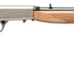 Browning SA-22 .22 LR, 19.30" Barrel, Satin Nickel, AAA Maple Stock, 10rd