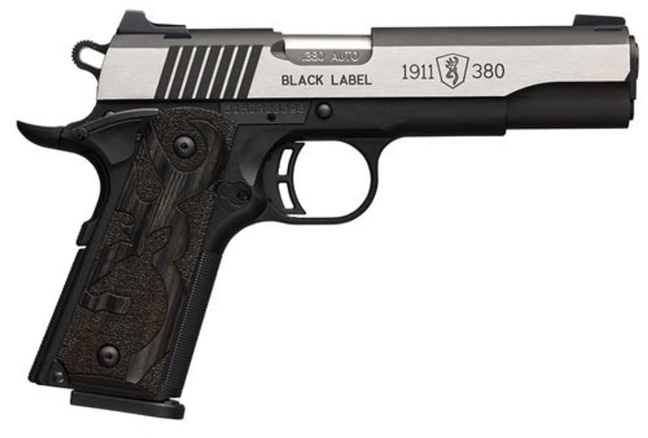 Browning Black Label Medallion Pro 1911, .380 ACP, 4.25", 8rd, Night Sights Browning Black Label Medallion Pro 1911, .380 ACP, 4.25", 8rd, Night Sights