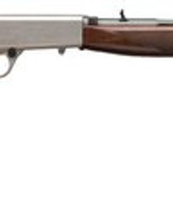 Browning SA-22 Grade II Octagon 22LR, 19.3" Barrel, Grade II/III Walnut Stock, Satin Nickel/Blued, 11rd