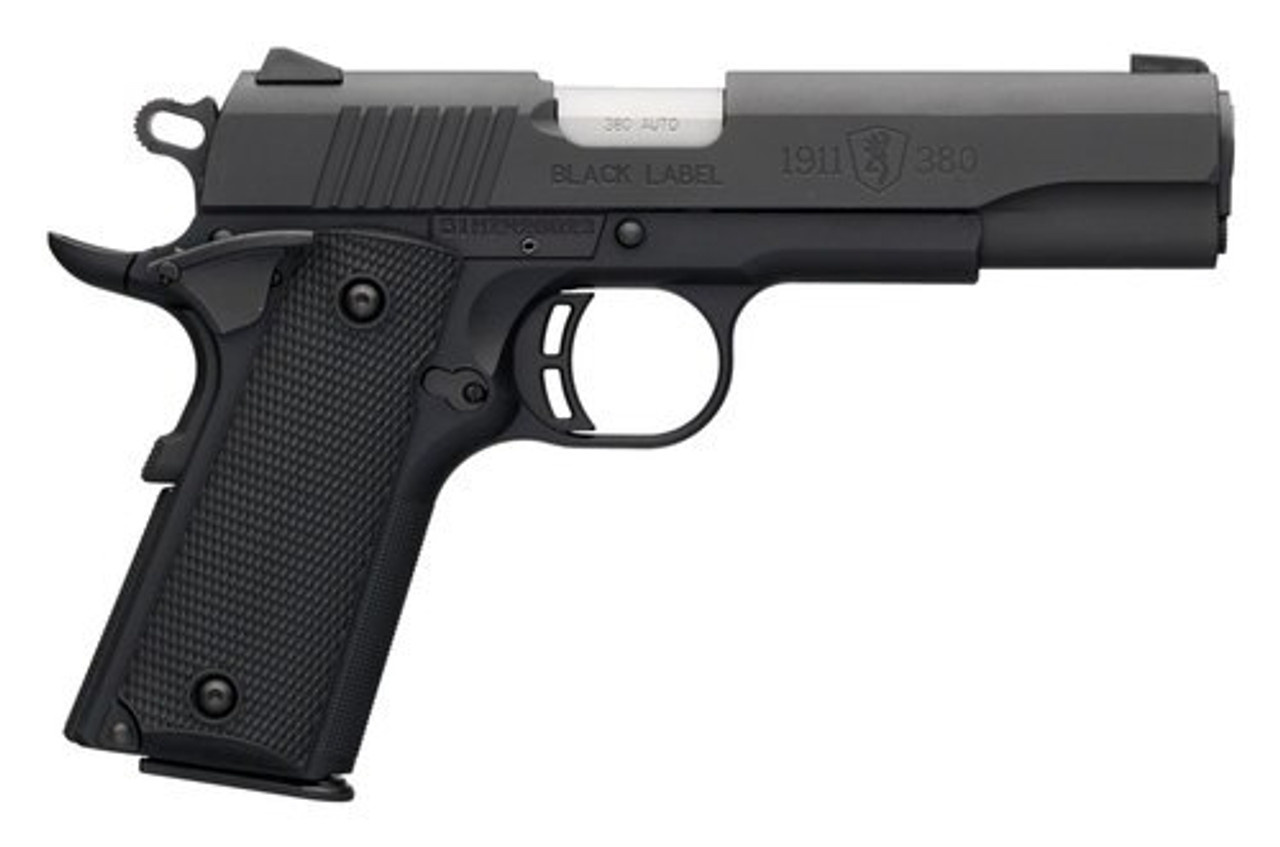 Browning 1911 Black Label, .380 ACP, 3.625" Barrel, 8rd, Black Browning 1911 Black Label, .380 ACP, 3.625" Barrel, 8rd, Black