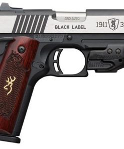 Browning 1911 Black Label Crimson Trace Laser 380 ACP, 3-Dot Sight, 4.25" Barrel