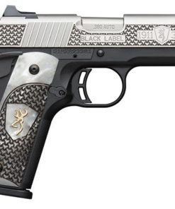 Browning 1911-380 Black Label, .380 ACP, 4.25" Barrel, 8rd, Pearl Grips, Black/Stainless