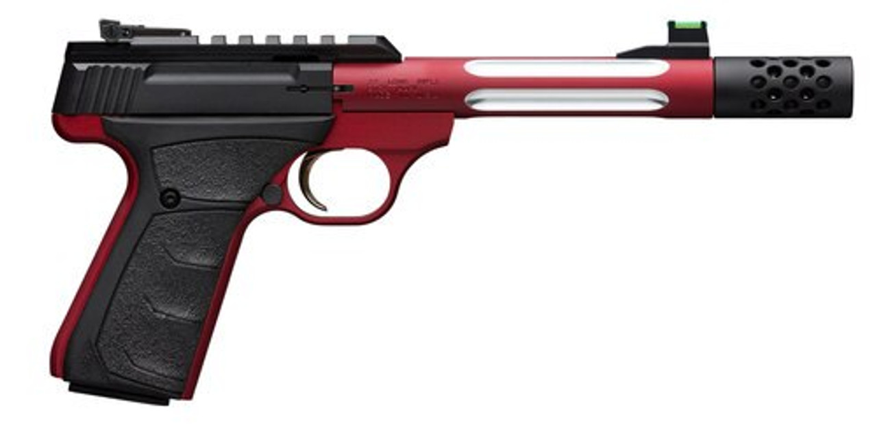 Browning Buck Mark+ Light Competition UFX 22 LR, 5.9" Barrel, Suppressor Ready, Red Browning Buck Mark+ Light Competition UFX 22 LR, 5.9" Barrel, Suppressor Ready, Red