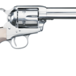 Uberti 1873 Cattleman Cody, .45 Colt, 4.75", 6rd, Ivory Grips, Full Nickel-Plated