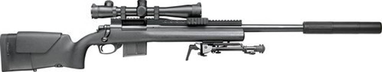 Remington M24 A2 SWS 308/7.62, 24" Barrel, H-S Precision Adjustable Stock, Powder Coat Stainless Steel, 4rd Remington M24 A2 SWS 308/7.62, 24" Barrel, H-S Precision Adjustable Stock, Powder Coat Stainless Steel, 4rd