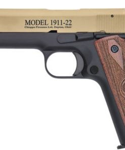 Chiappa Firearms 1911, 22LR, 5" Barrel, 10rd, Hogue Rubber Grip, Tan Slide