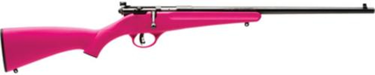Savage Rascal Single Shot Youth 22LR/Long/Short 16.1" Blued Barrel Pink Synthetic Stock Savage Rascal Single Shot Youth 22LR/Long/Short 16.1" Blued Barrel Pink Synthetic Stock