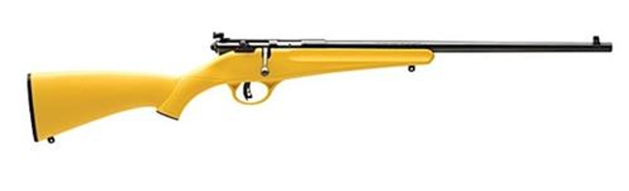 Savage Rascal, 22 LR, 16.125" Barrel, Blued, Yellow Polymer Stock, Single Shot, AccuTrigger, Adjustable Sights Savage Rascal, 22 LR, 16.125" Barrel, Blued, Yellow Polymer Stock, Single Shot, AccuTrigger, Adjustable Sights