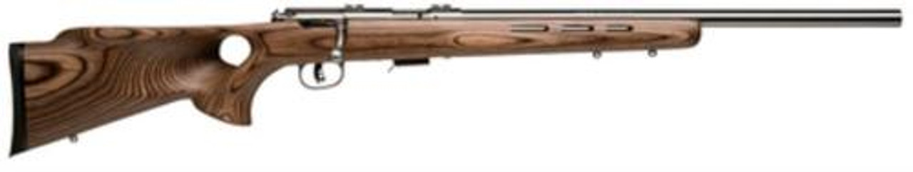 Savage Mark II Btvs 22LR 21 Inch Barrel Stainless Steel Finish Laminated Thumbhole Stock Accutrigger 5 Round Mag Savage Mark II Btvs 22LR 21 Inch Barrel Stainless Steel Finish Laminated Thumbhole Stock Accutrigger 5 Round Mag