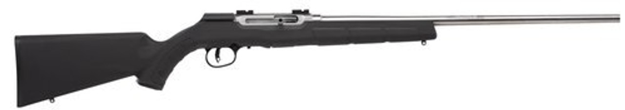 Savage A22 FSS .22 LR, 22" Barrel, Synthetic Black Stock, Stainless Steel, 10rd Savage A22 FSS .22 LR, 22" Barrel, Synthetic Black Stock, Stainless Steel, 10rd