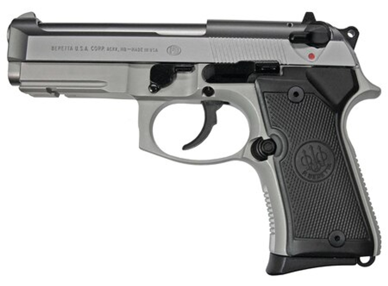 Beretta Model 92FS Compact Inox 9MM 4.29 Barrel SS Finish 13 Rnd Mag Beretta Model 92FS Compact Inox 9MM 4.29 Barrel SS Finish 13 Rnd Mag