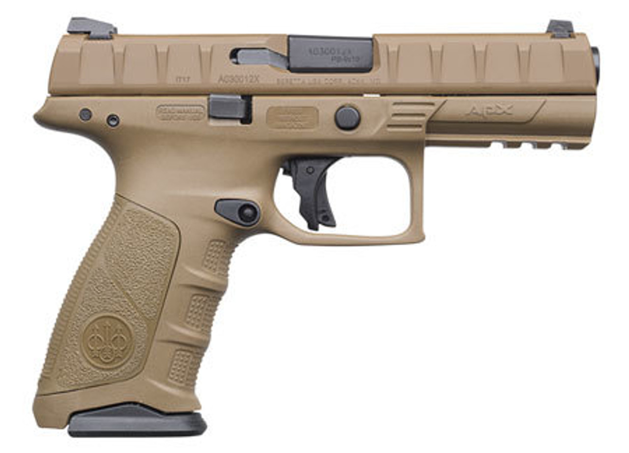 Beretta APX Full Size Single/Double 9mm, 4.9" Barrel, Flat Dark, 15rd Beretta APX Full Size Single/Double 9mm, 4.9" Barrel, Flat Dark, 15rd