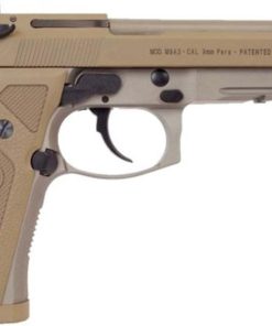 Beretta M9A3 9mm Flat Dark Earth 4.9" Barrel Night Sights, Universal Decock Levers 3- 17 Rd Mags