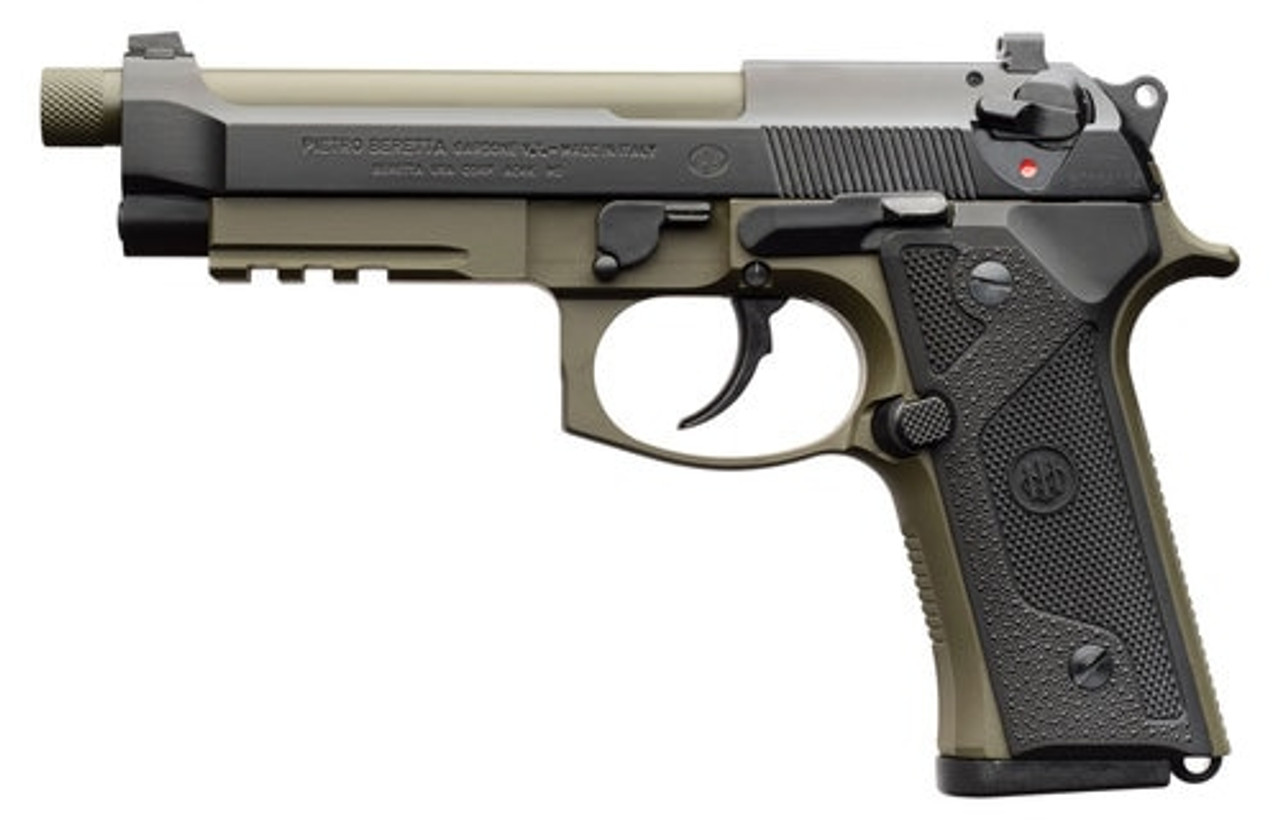 Beretta M9A3 9mm, 5.2" Barrel, Night Sights, Decocker, OD Green/Black, 17rd Beretta M9A3 9mm, 5.2" Barrel, Night Sights, Decocker, OD Green/Black, 17rd