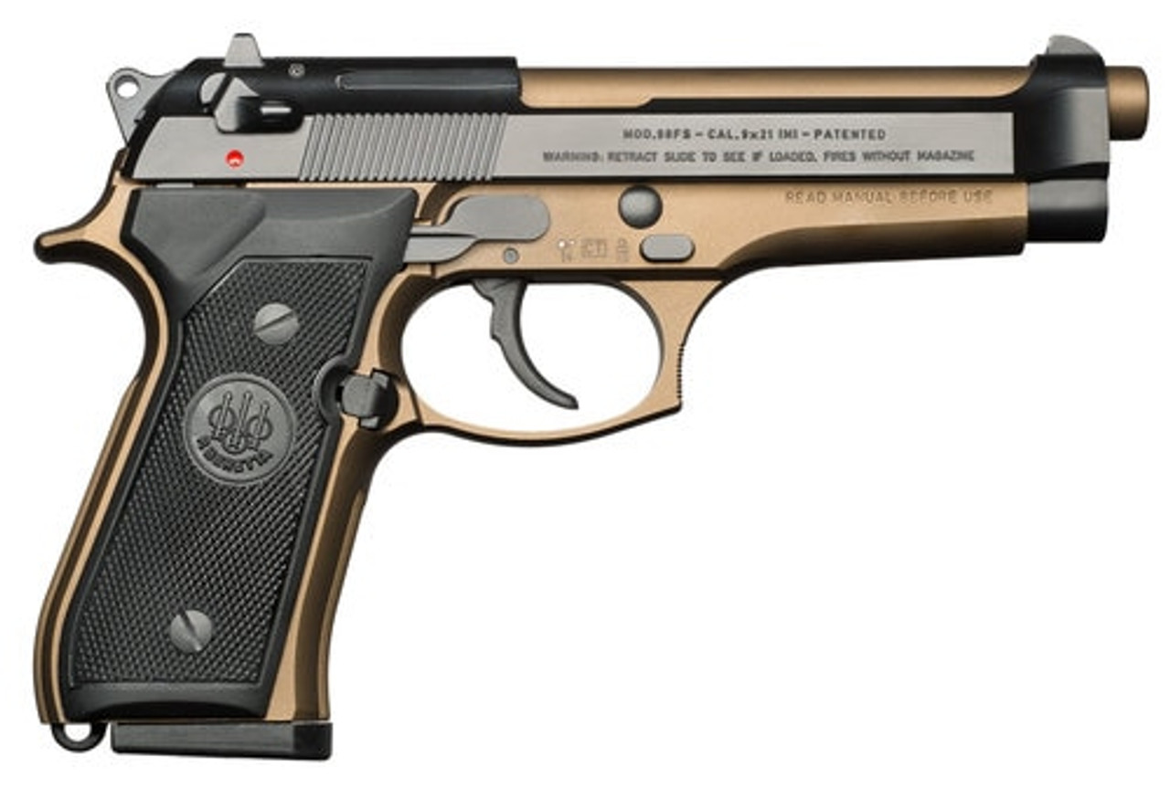 Beretta 92, 9mm, 4.9" Barrel, 10rd, Decocker, Burnt Bronze Beretta 92, 9mm, 4.9" Barrel, 10rd, Decocker, Burnt Bronze