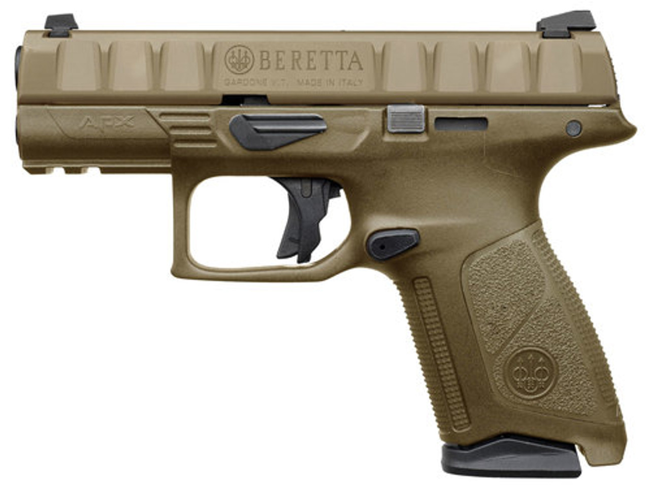 Beretta APX Centurion 9mm, 3.70" Barrel, Flat Dark Earth, 3 Dot White Sight, 10rd Beretta APX Centurion 9mm, 3.70" Barrel, Flat Dark Earth, 3 Dot White Sight, 10rd
