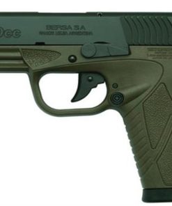 Bersa Conceal Carry 9MM 3.3" OD Green Finish, Polymer Frame, Adjustable Sights, 8 Round