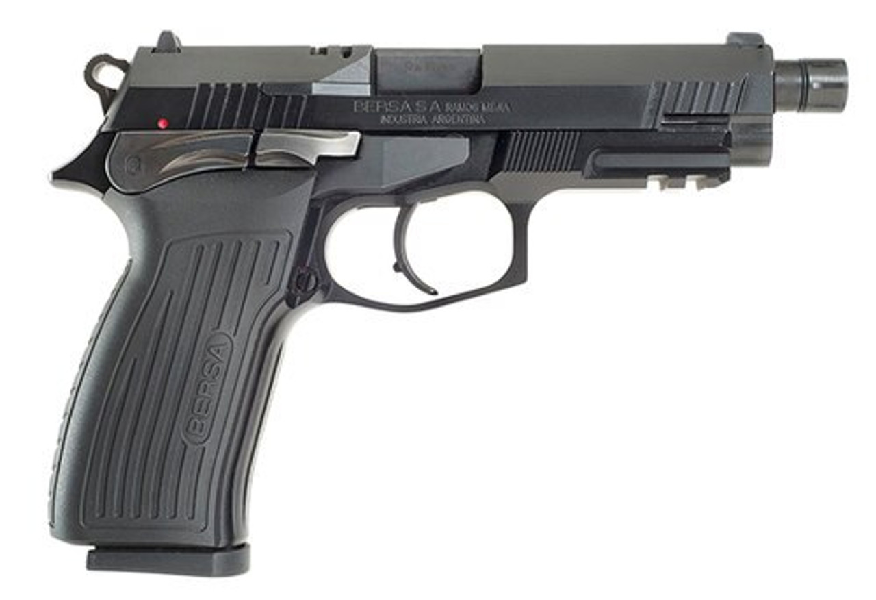 Bersa TPR 9mm, 5" Barrel, Black, Aluminum Alloy Frame, Black Steel Slide, 17rd Bersa TPR 9mm, 5" Barrel, Black, Aluminum Alloy Frame, Black Steel Slide, 17rd