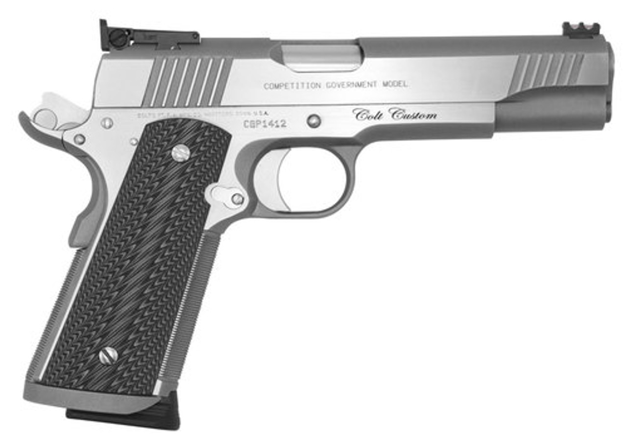 Colt Custom Competition Series 70 45 ACP, 5" Barrel, Red Fiber Optic Front Sight, Bomar Rear Sight, 8rd Mag Colt Custom Competition Series 70 45 ACP, 5" Barrel, Red Fiber Optic Front Sight, Bomar Rear Sight, 8rd Mag
