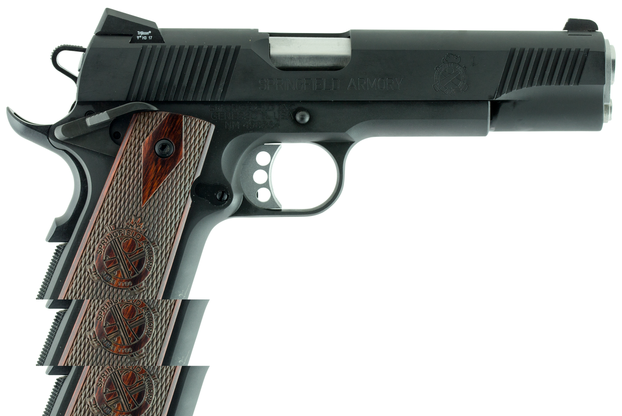 Springfield 1911 Loaded *CA Compliant* 45 ACP Single 5" 7rd Cocobolo Grip Black Parkerized Carbon Steel Slide Gear UP Package Springfield 1911 Loaded *CA Compliant* 45 ACP Single 5" 7rd Cocobolo Grip Black Parkerized Carbon Steel Slide Gear UP Package