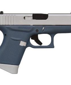 Glock G43 9mm, 3.39", 6rd, Fixed Sights, Blue/Aluminum Finish