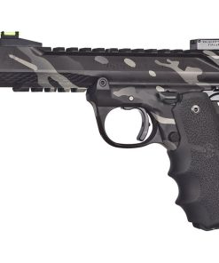 Volquartsen Black Mamba 22 LR, 4.5" Barrel, Hi-Viz Front & Target Rear, Black Camo