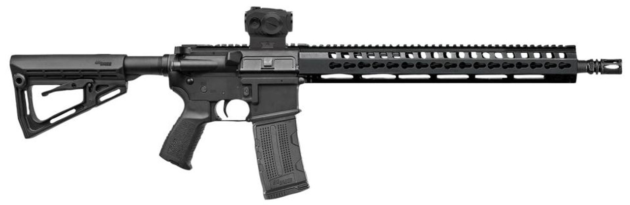 Sig M400 Elite AR-15 W/Red Dot 223/5.56 16" Barrel Telescoping Black Stock 30rd Mag Sig M400 Elite AR-15 W/Red Dot 223/5.56 16" Barrel Telescoping Black Stock 30rd Mag